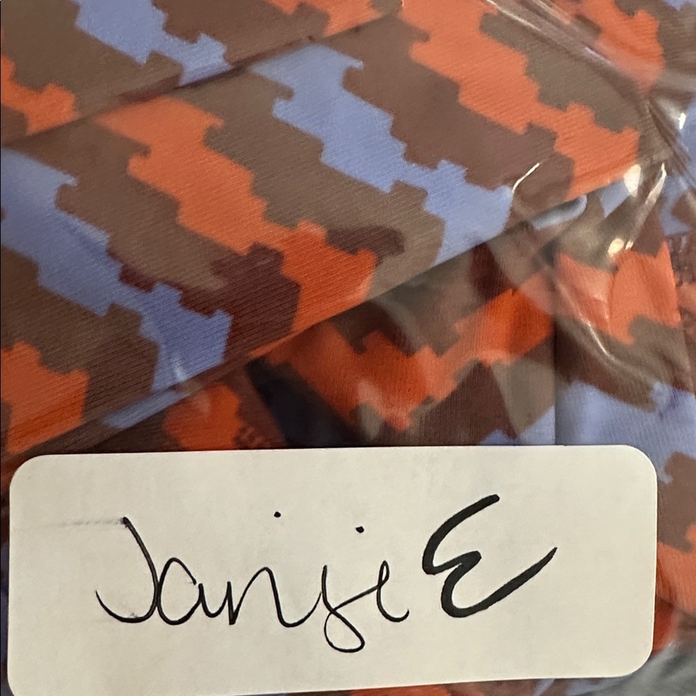 JANJI L 7/8 groundworks woman pixel orange-purple camo mid-rise athletic legging - Picture 14 of 14